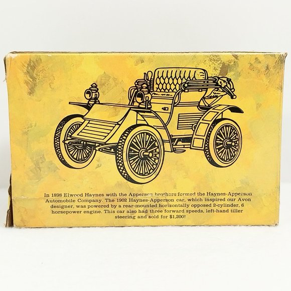 Vintage Avon Cologne‎ Bottle Box (EMPY BOX) Haynes-Apperson 1902 #1324 - Picture 3 of 8